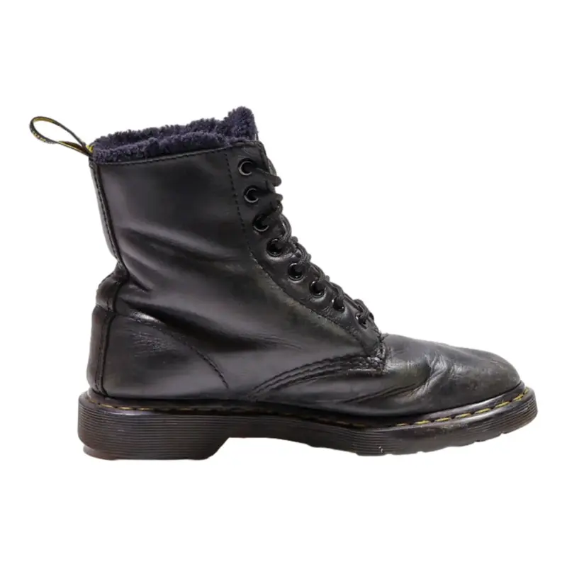DR MARTENS 1460 Lace-Up Boots Black Leather Womens UK 5