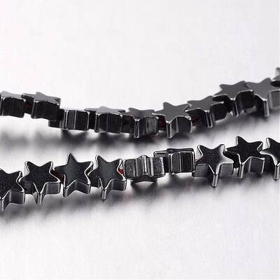 Non-magnetic Synthetic Hematite Bead Strands