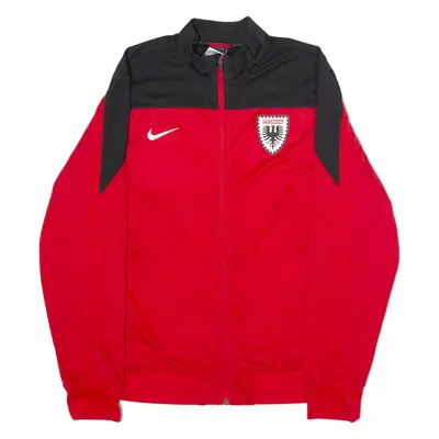 NIKE Signed FC Aarau Mens Track Jacket Red Colourblock XL