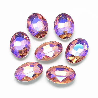 Pointed Back Glass Rhinestone Cabochons