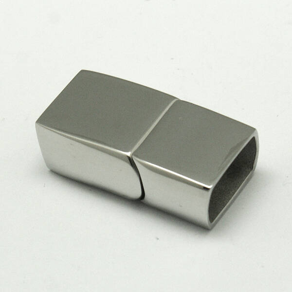 Tarnish Resistant 304 Stainless Steel Magnetic Clasps with Glue-in Ends