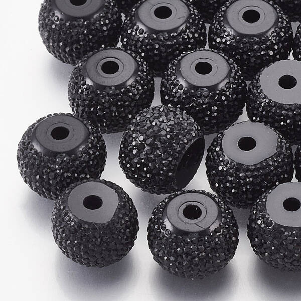 Resin Rhinestone Beads