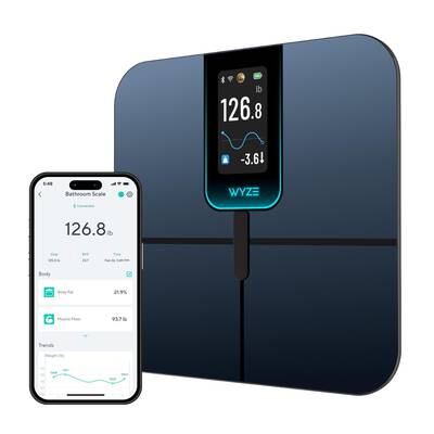 Wyze Scale Ultra — Wi-Fi Smart Weighing Scale, Huge 4.3 Screen —  Step-On Body Composition Measurements (Track Weight,