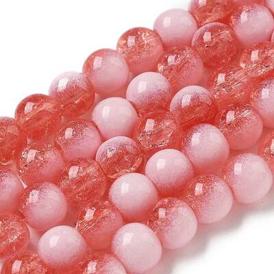 Crackle Glass Beads Strands