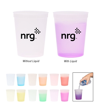 500 Customized 16 oz Mood Stadium Cup - Color Changing & BPA Free