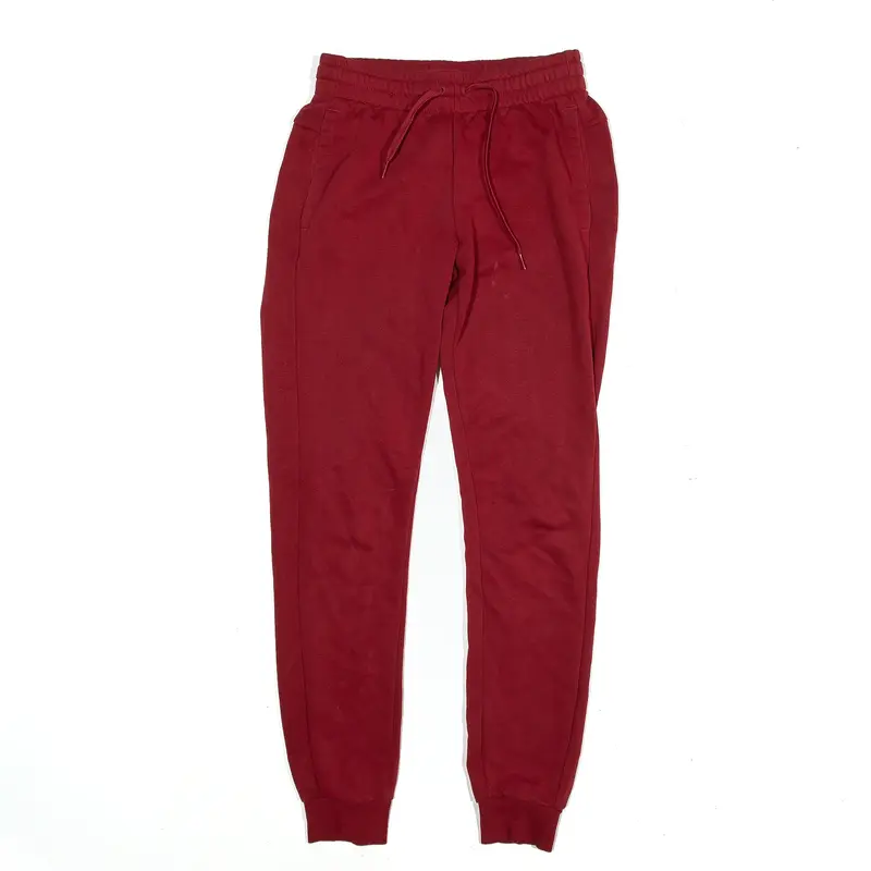 ADIDAS Joggers Red Tapered Womens UK 6 W29 L29