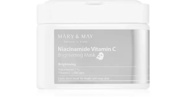 Mary & May Niacinamide Vitamin C Brightening Mask 30Ea/400G