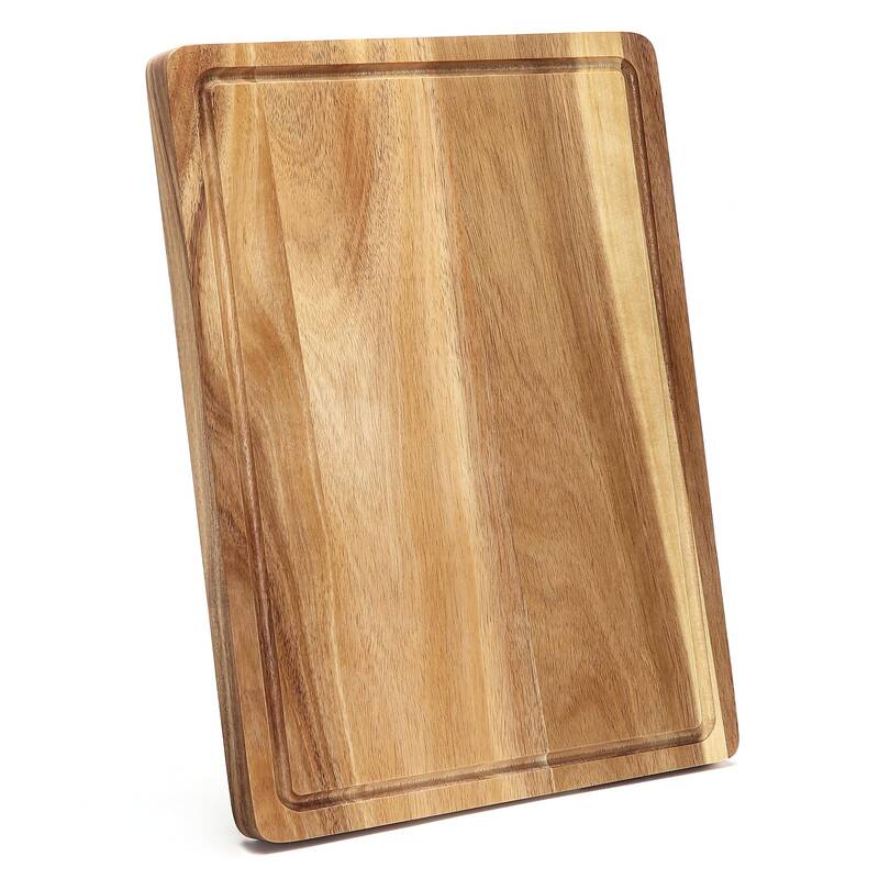 Garvee Acacia Wood Cutting Board 18x12 XL with Juice Groove, Durable Butcher Block, Smooth Surface, Versatile Kitchen Use