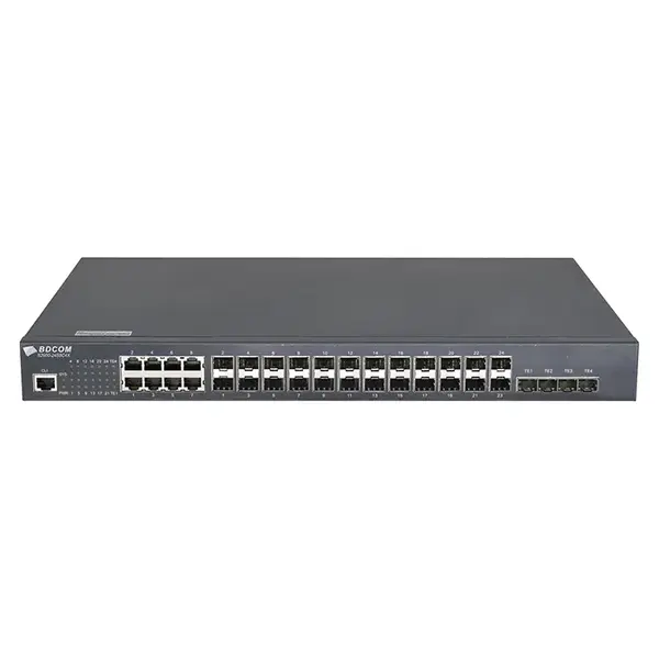 BDCOM S2900-24S8C4X-2AC | 16x Gigabit SFP with 8x RJ45/SFP Combo and 4x 10GbE SFP+ Ports Layer 3 Ethernet Switch