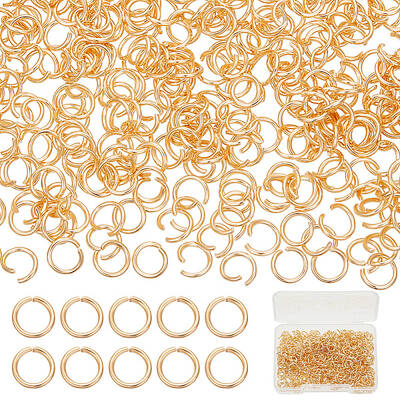 600Pcs 304 Stainless Steel Open Jump Rings