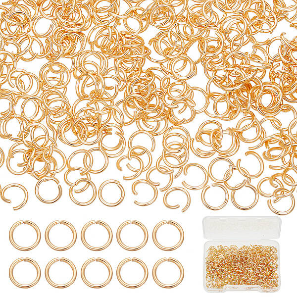 600Pcs 304 Stainless Steel Open Jump Rings