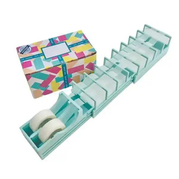Tape Dispenser ,Portable Foldable Double Roll Tape Dispenser Assistant, for Gift Wrapping & Crafts  Blade-Free, Compact, Heav...