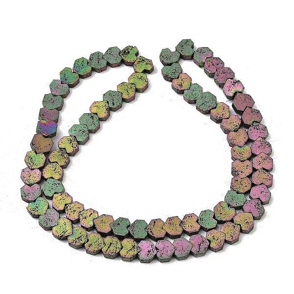 Electroplated Natural Lava Rock Beads Strands