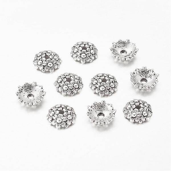Tibetan Style Alloy Bead Caps