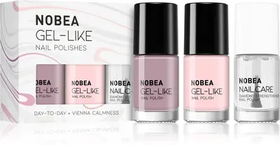 NOBEA Day-to-Day Vienna Calmness Nail Polish Set 3x6 ml nude
