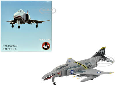 McDonnell Douglas F-4C Phantom II Fighter-Bomber Aircraft Jolly Rogers/Sundowners (2003) United States Navy 1/100 Diecast M...