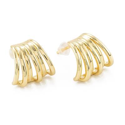 Brass Stud Earrings