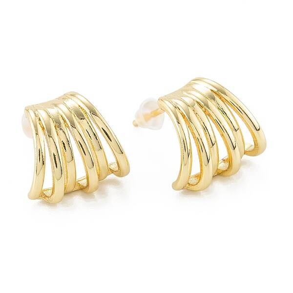 Brass Stud Earrings
