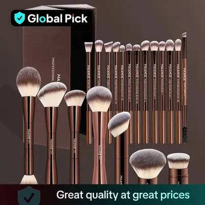Professional Soft Makeup Brush Set with Velvet Bag, 20pcs/set Multifunctional Makeup Brushes for Powder Liquid Cream, Makeup ...