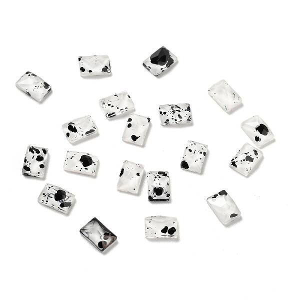 Spot Pattern Resin Cabochons