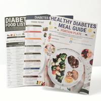 Diabetes Nutrition Guide, 3 Counts/set Food Chart with Glycemic Index, Carb Counts & Meal Plans for Type 1 Diabetics, Include...