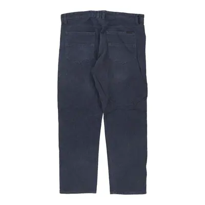 Straight Calvin Klein Trousers - 35W 29L Blue Cotton
