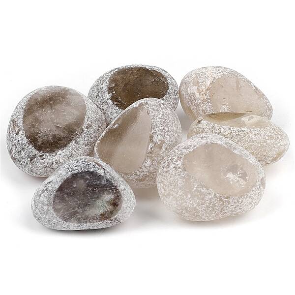 Natural Grey Agate Dinosaur Egg Display Decorations