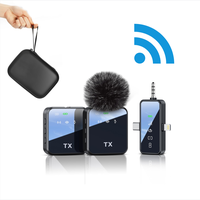 PQRQP 3 in 1 Microphone for iPhone/Android/Camera, Wireless Lavalier Microphone, 328ft Transmission, 18H Battery Life, Mini M...