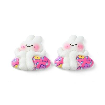 Opaque Cute Bunny Cabochons