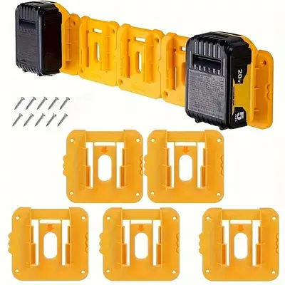 Battery Holder for Dewalt 18V 20V Battery, Compatible with DCB200/201/202/203/204 Battery, Power Tool Accessories