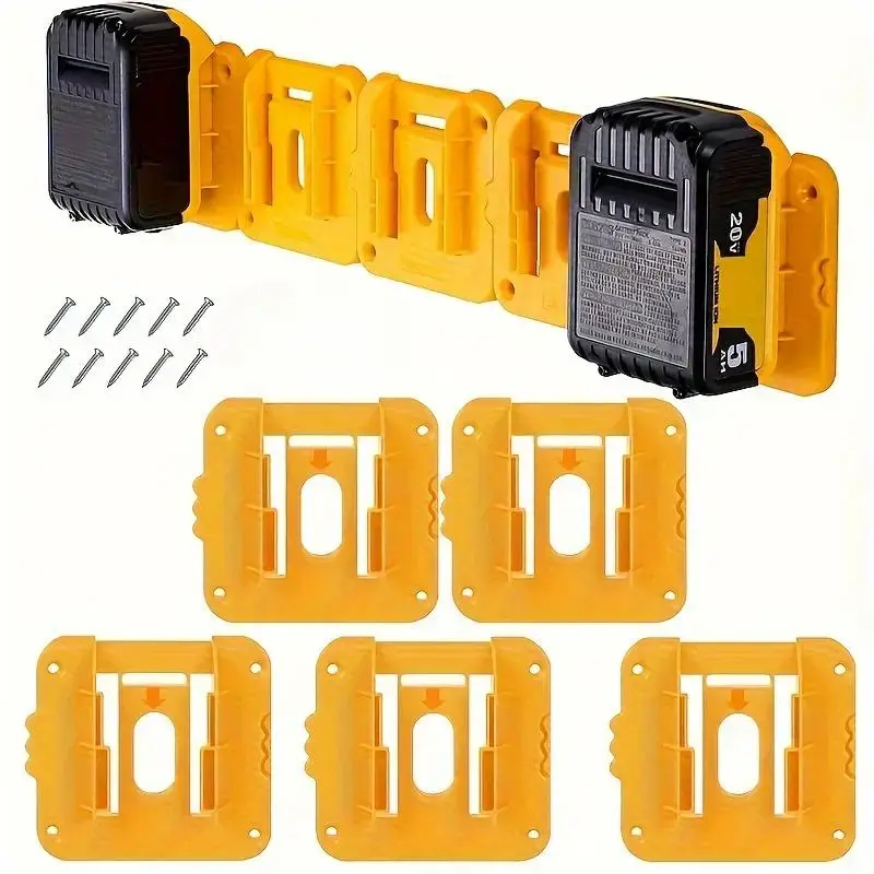 Battery Holder for Dewalt 18V 20V Battery, Compatible with DCB200/201/202/203/204 Battery, Power Tool Accessories