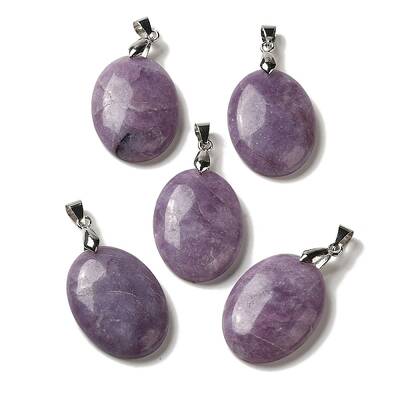 Natural Lepidolite Pendants