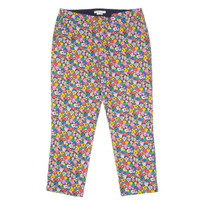 BODEN Floral Womens Trousers Pink Regular Tapered W34 L24