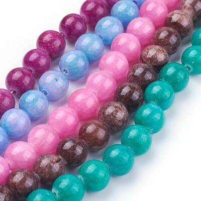 Natural Yellow Jade Beads Strands