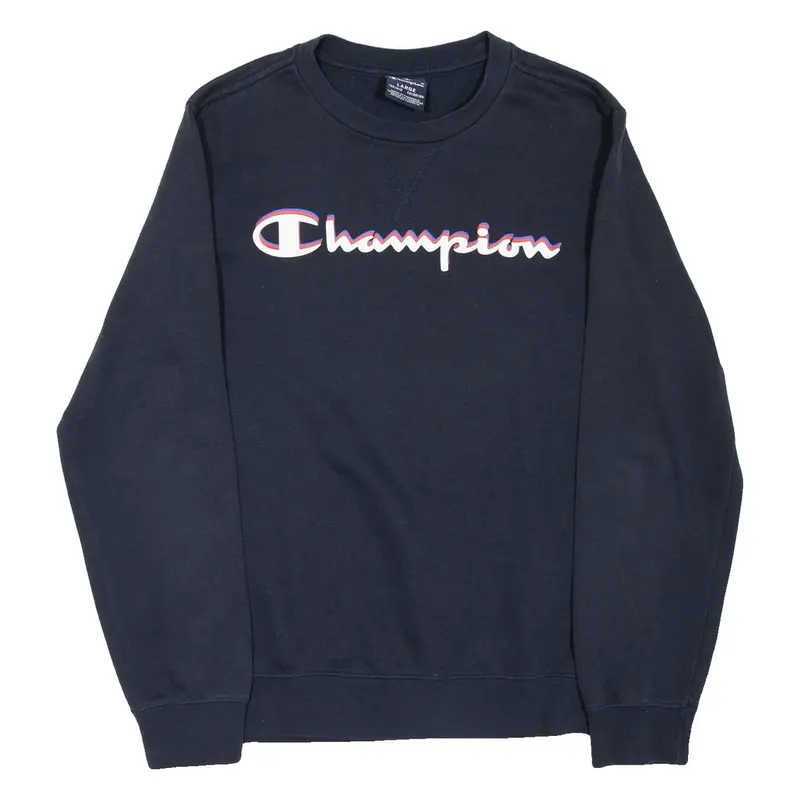 CHAMPION Boys Sweatshirt Blue 11-12Y