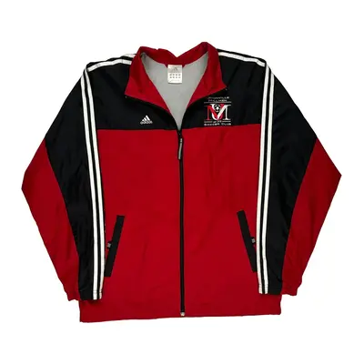 Unionville Milliken Soccer Club Adidas Football Track Jacket - Medium Red Nylon