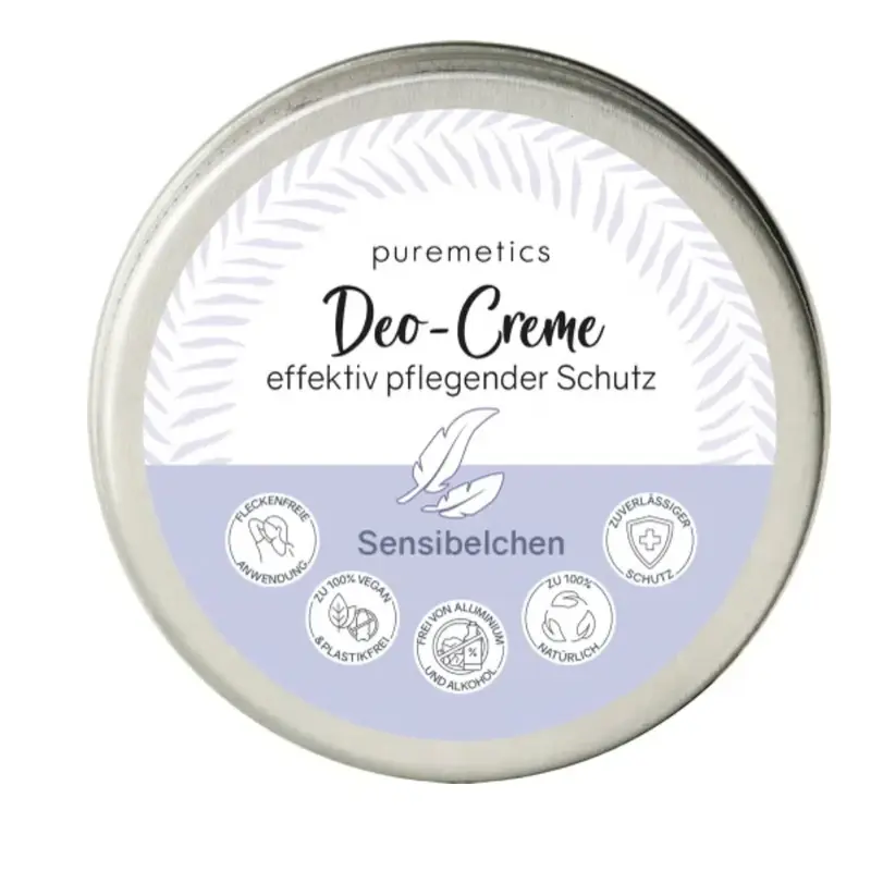 Puremetics Cream Deodorant For Sensitive Skin, 45 G