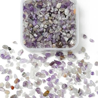 50G Natural Amethyst Chip Beads