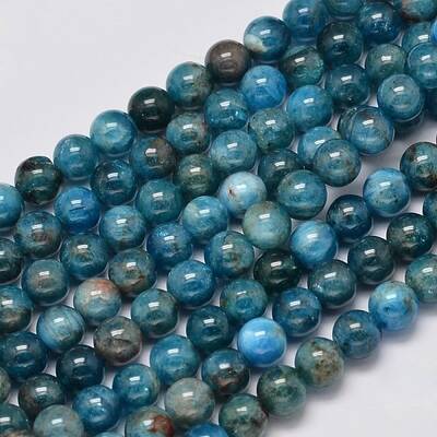 Natural Apatite Round Bead Strands