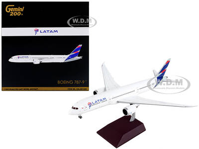 Boeing 787-9 Commercial Aircraft LATAM Airlines White with Blue Tail Gemini 200 Series 1/200 Diecast Model Airplane by Gemini...
