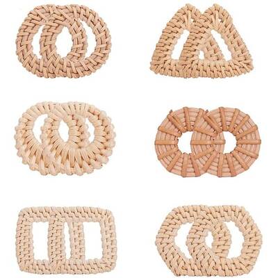 Handmade Reed Cane/Rattan Woven Linking Rings