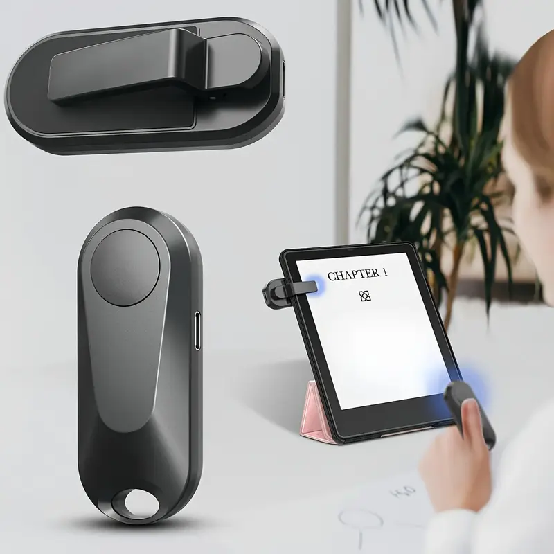 Wireless Page Turner for Kindle Paperwhite Kobo E-readers for Summer Gift, Wireless Page Turner Device Compatible with 15 P...