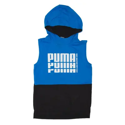 PUMA Vest Hoodie Blue Pullover Boys L