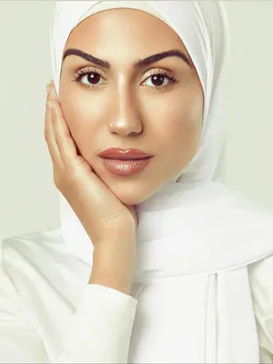 Women's Solid Color Chiffon Square  Hijab, Elegant Minimalist Hijab for Daily Wear, Fashionable Muslim Clothing for Women