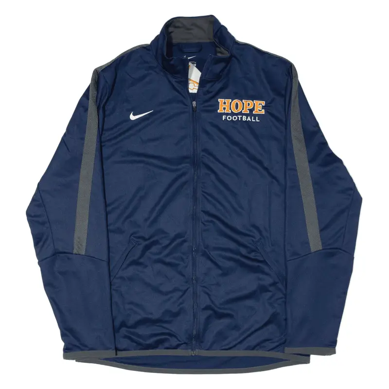NIKE Hope Football Track Jacket Blue Mens L