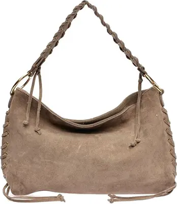 Anna Luchini Borsa A Mano In Pelle color fango Da Donna
