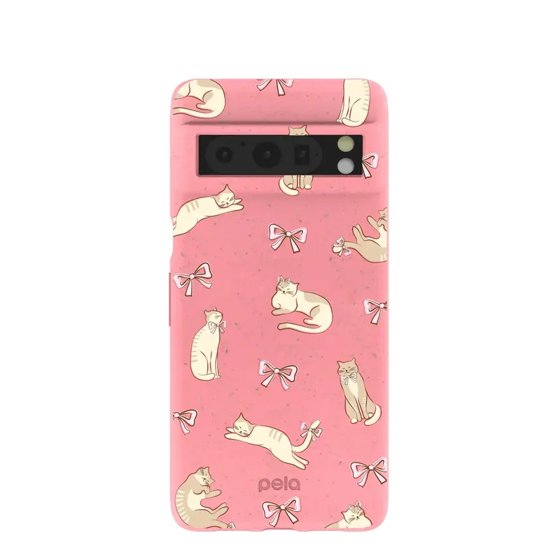 Bubblegum Pink Purrfection Google Pixel 8 Pro Case