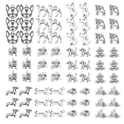 Tibetan Style Alloy Puppy Pendants