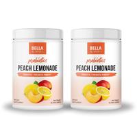 2 Pack Bella All Natural Probiotics Peach Lemonade