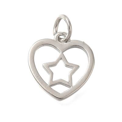 Heart Rack Plating Brass Charms
